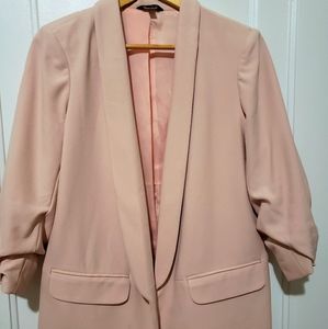 Reitmans pale pink lined blazer